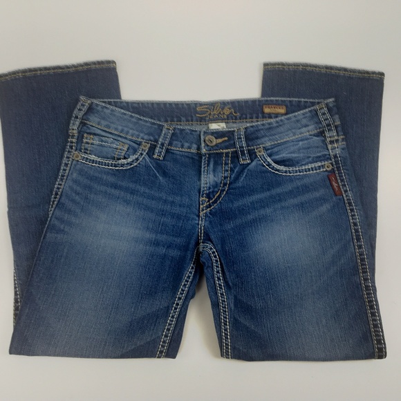 Silver Jeans Denim - Silver Jeans Size 29 Frances Capri Distressed